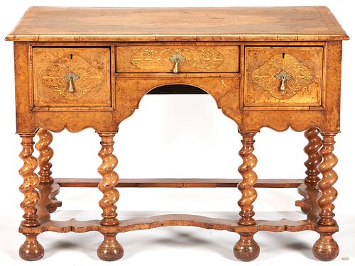 ENGLISH WILLIAM & MARY STYLE INLAID
