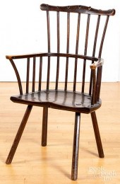 ENGLISH WINDSOR ARMCHAIR, CA.