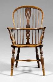 English Windsor armchair, pier