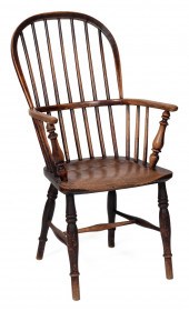 ENGLISH WINDSOR PUB CHAIR 19TH