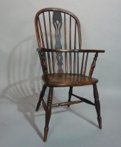ENGLISH WINDSOR YEW WOOD ARMCH