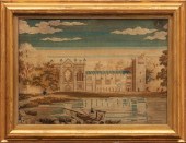 ENGLISH WOOD NEEDLEPOINT ARCHI