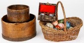 ENGLISH WOODEN GALLON AND QUAR