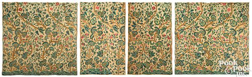ENGLISH WOOL ON LINEN CREWELWORK
