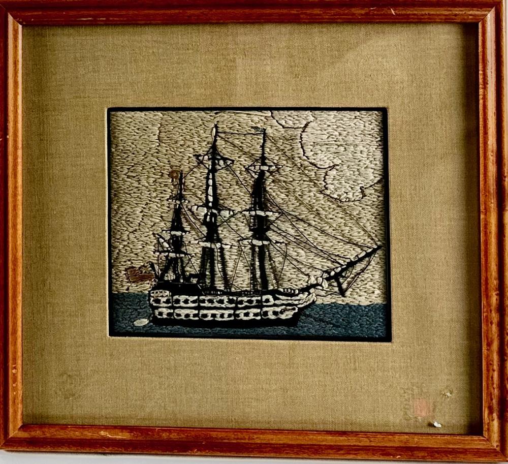 ENGLISH WOOLWORK 19TH CENTURY 7”