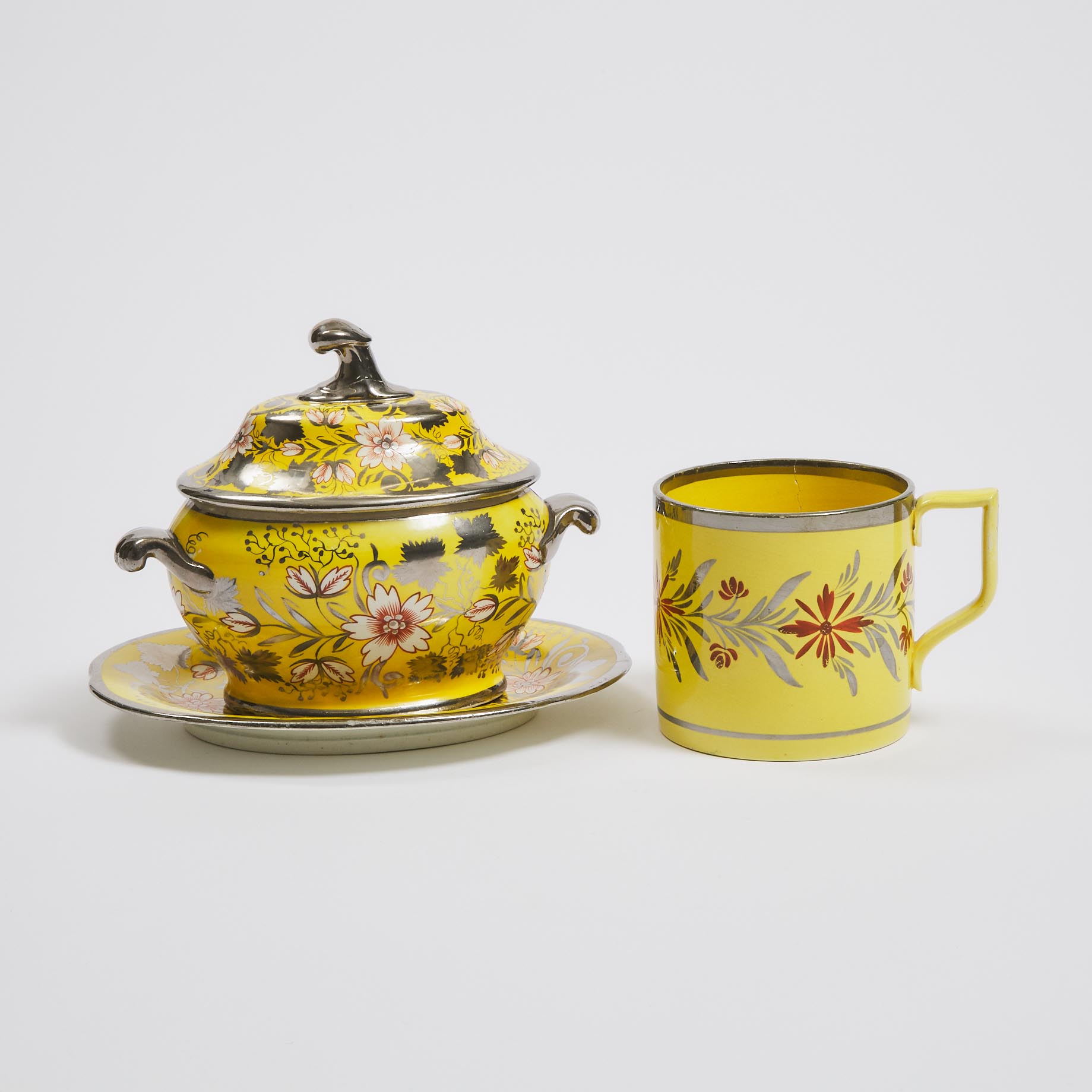 English Yellow-Ground Silver Lustre