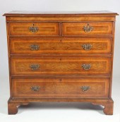 ENGLISH YEW WOOD CHEST OF DRAW
