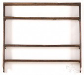ENGLISH YEWWOOD HANGING SHELF,
