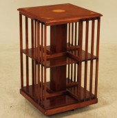 ENGLISH YEWWOOD REVOLVING BOOK