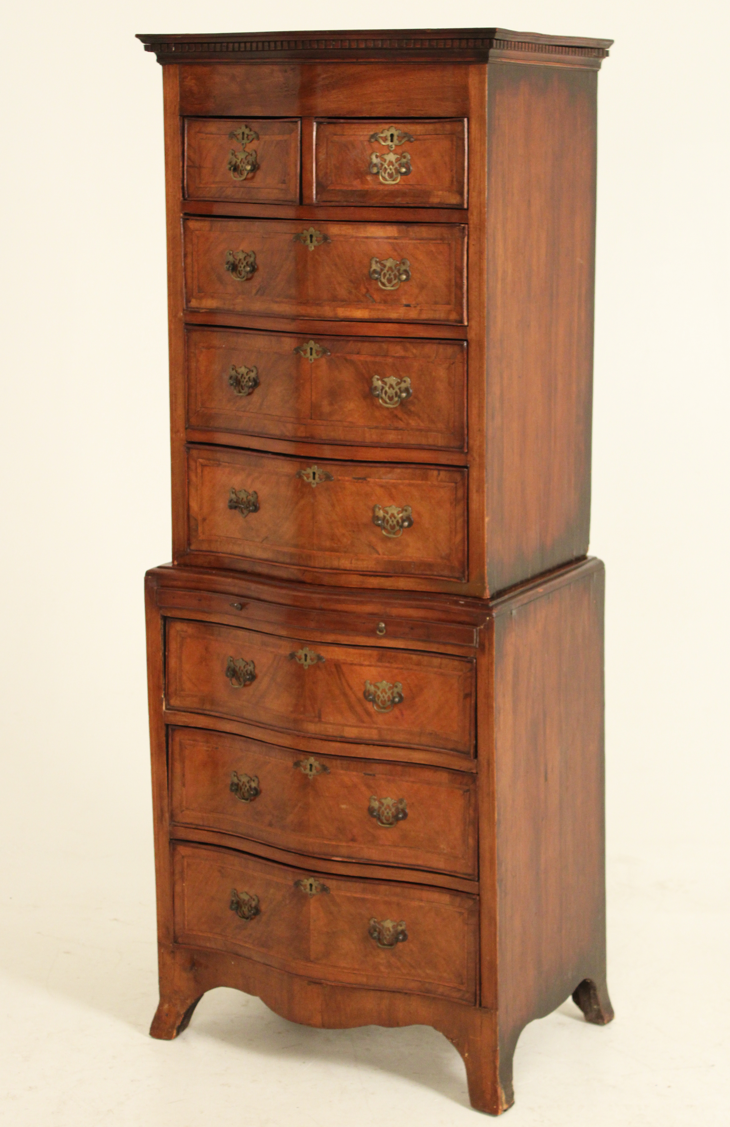 ENGLISH YOUTH'S FIGURAL WALNUT