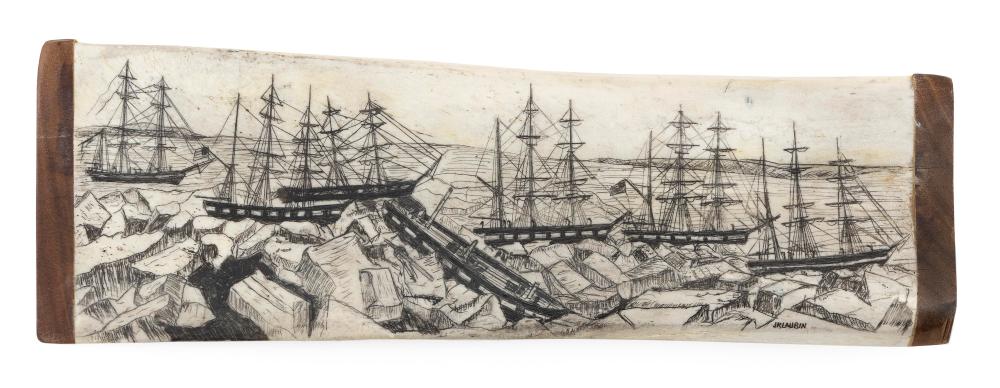 * ENGRAVED BONE PANEL BY J.R.