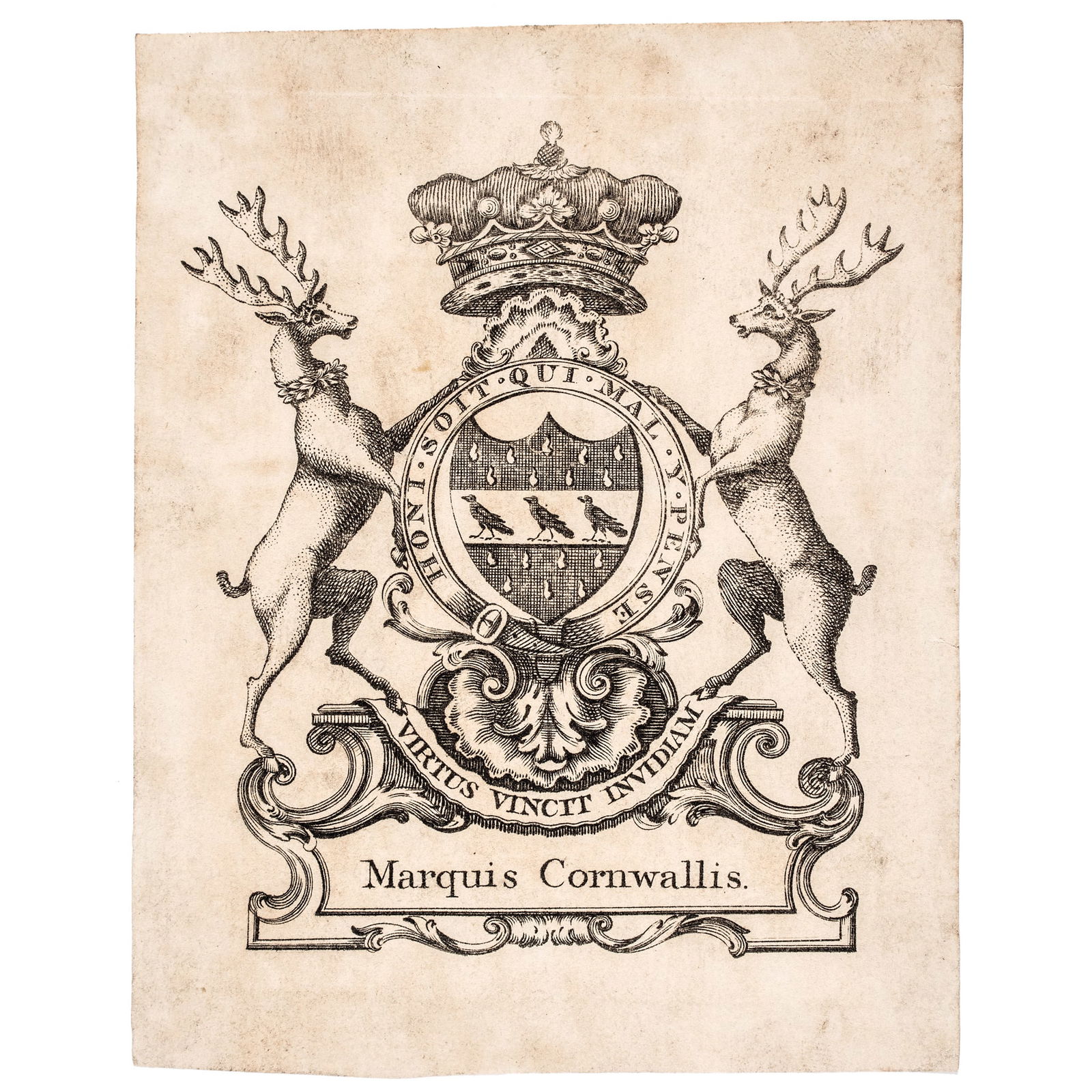 ENGRAVED BOOKPLATE OF BRITISH
