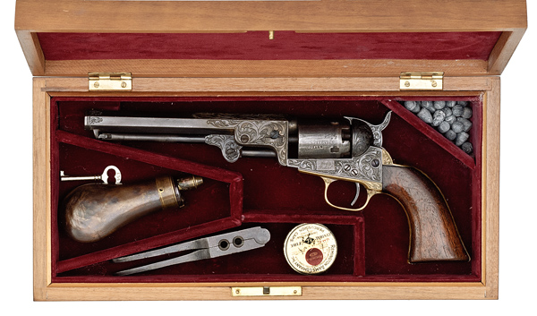 Engraved Cased Colt Model 1849