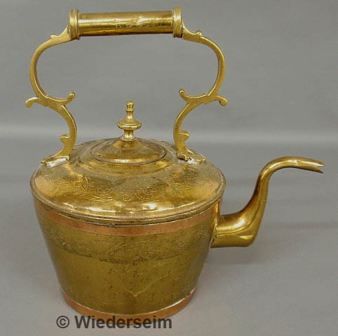Engraved Continental brass hot