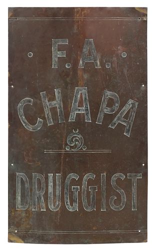 ENGRAVED COPPER SAN ANTONIO TEXAS
