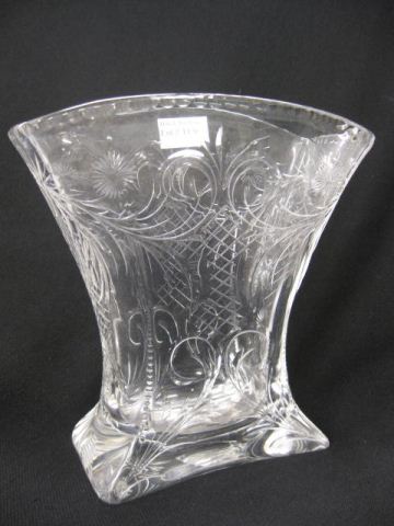 Engraved Crystal Vase rock