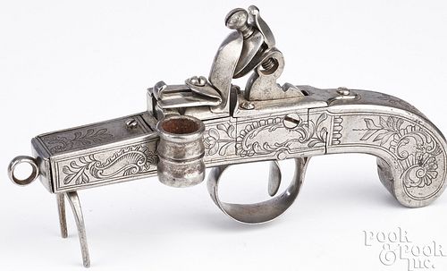 ENGRAVED FLINTLOCK TINDER