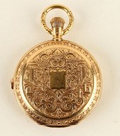 ENGRAVED GENTS 18K GOLD POCKET