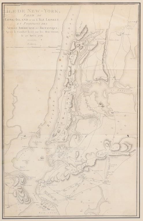 ENGRAVED MAP OF BATTLE OF LONG