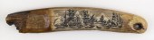 * ENGRAVED PETRIFIED WALRUS TU