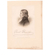 ENGRAVED PORTRAIT OF PAUL REVE