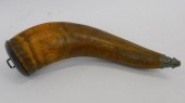 ENGRAVED POWDER HORN. 19TH-CEN