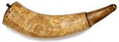 Engraved Powder Horn Moses Wal