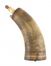 ENGRAVED POWDERHORN FIRST HALF