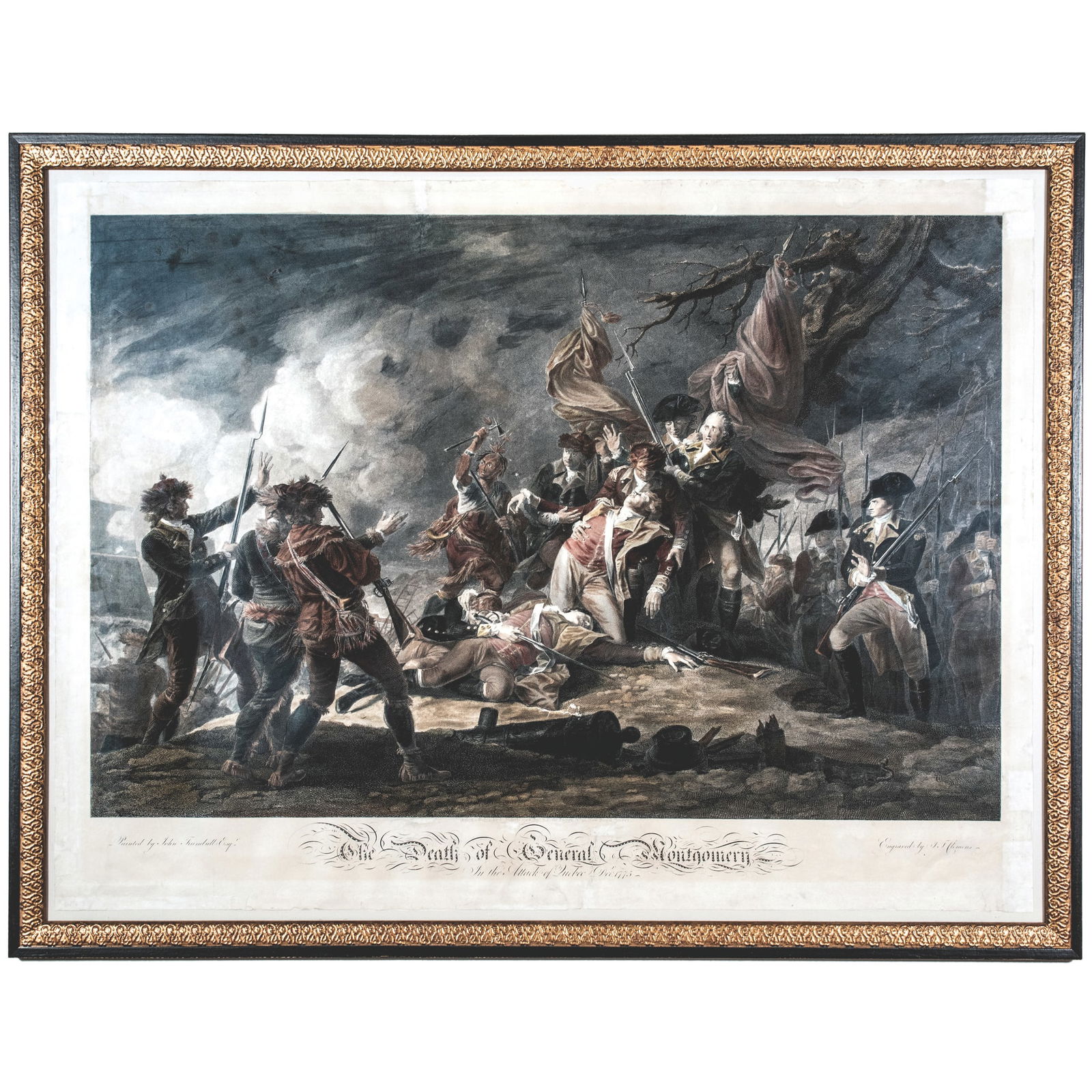 ENGRAVED PRINT TITLED, DEATH OF