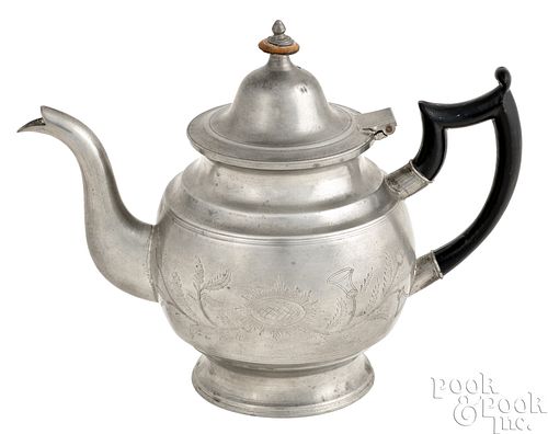 ENGRAVED THOMAS BOARDMAN PEWTER