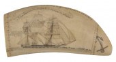 * ENGRAVED WHALE'S TOOTH BY PA