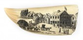 * ENGRAVED WHALE'S TOOTH BY GI