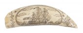 * ENGRAVED WHALE’S TOOTH DEPIC