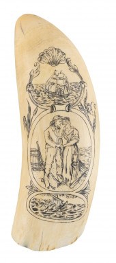 * ENGRAVED WHALE’S TOOTH WITH