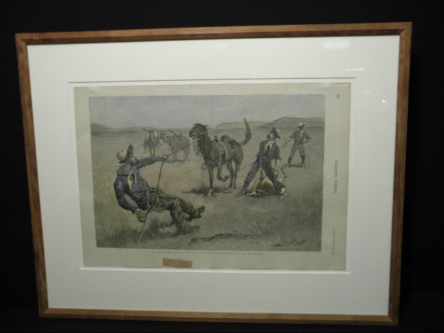 Engraving after Frederick Remington