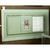 ENGRAVING AND LETTER RELATING