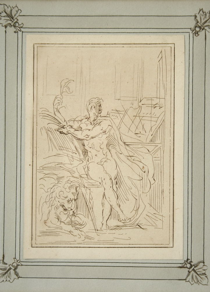 ENGRAVING- Classical figure