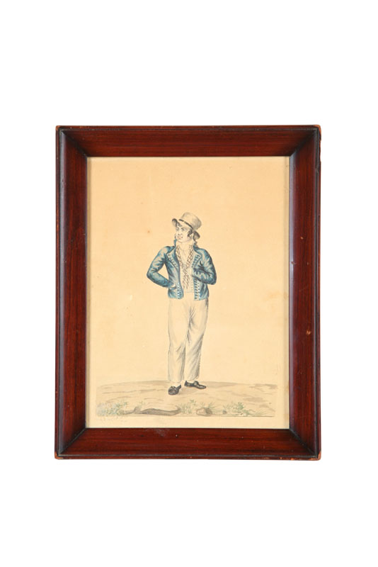 ENGRAVING OF A MAN.  Probably