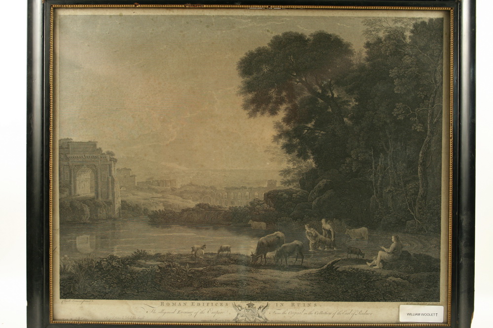 ENGRAVING- 'Roman Edifices in