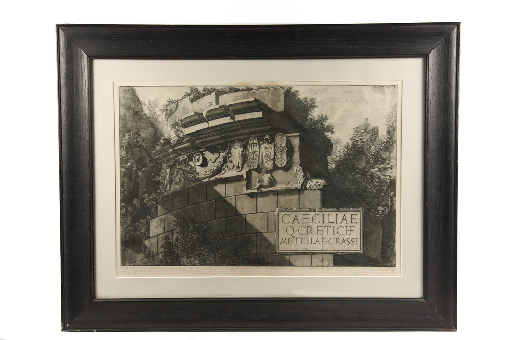 ENGRAVING - Roman ruins by Giovanni
