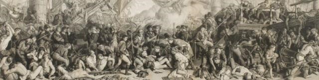 ENGRAVING, THE DEATH OF NELSON,