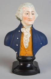 ENOCH WOOD PEARLWARE BUST OF G