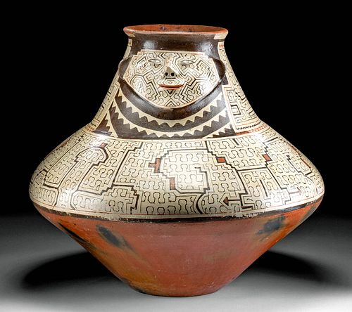ENORMOUS 20TH C. SHIPIBO POLYCHROME