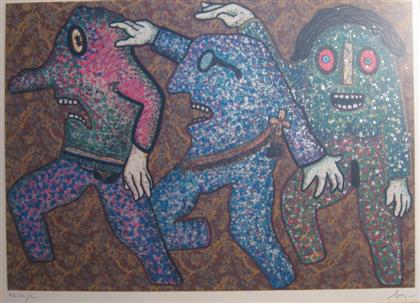 ENRICO BAJ  (italian 1924-2003) 
