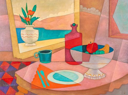 ENRIQUE SANCHEZ OIL ON CANVAS