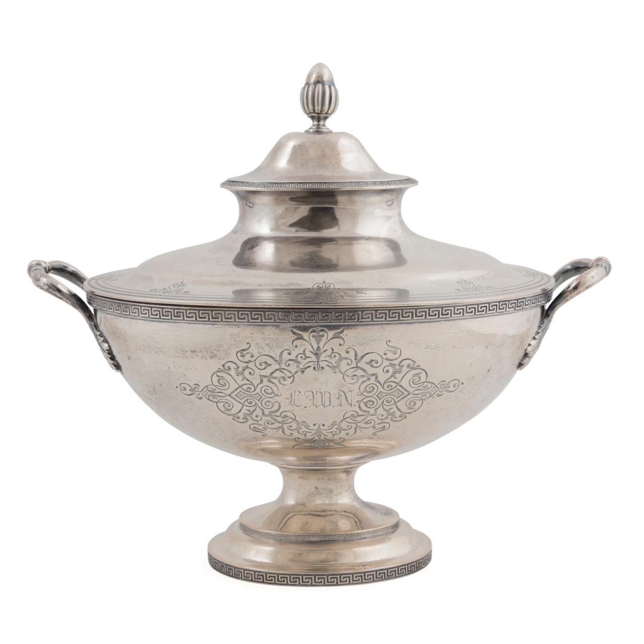 EOFF & SHEPARD COIN SILVER LIDDED