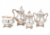 EOFF & SHEPARD COIN SILVER TEA
