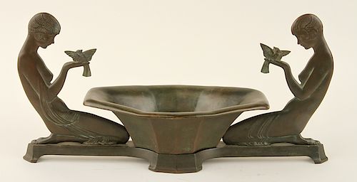 E.P. SEIDEL BRONZE CENTERPIECE BOWL