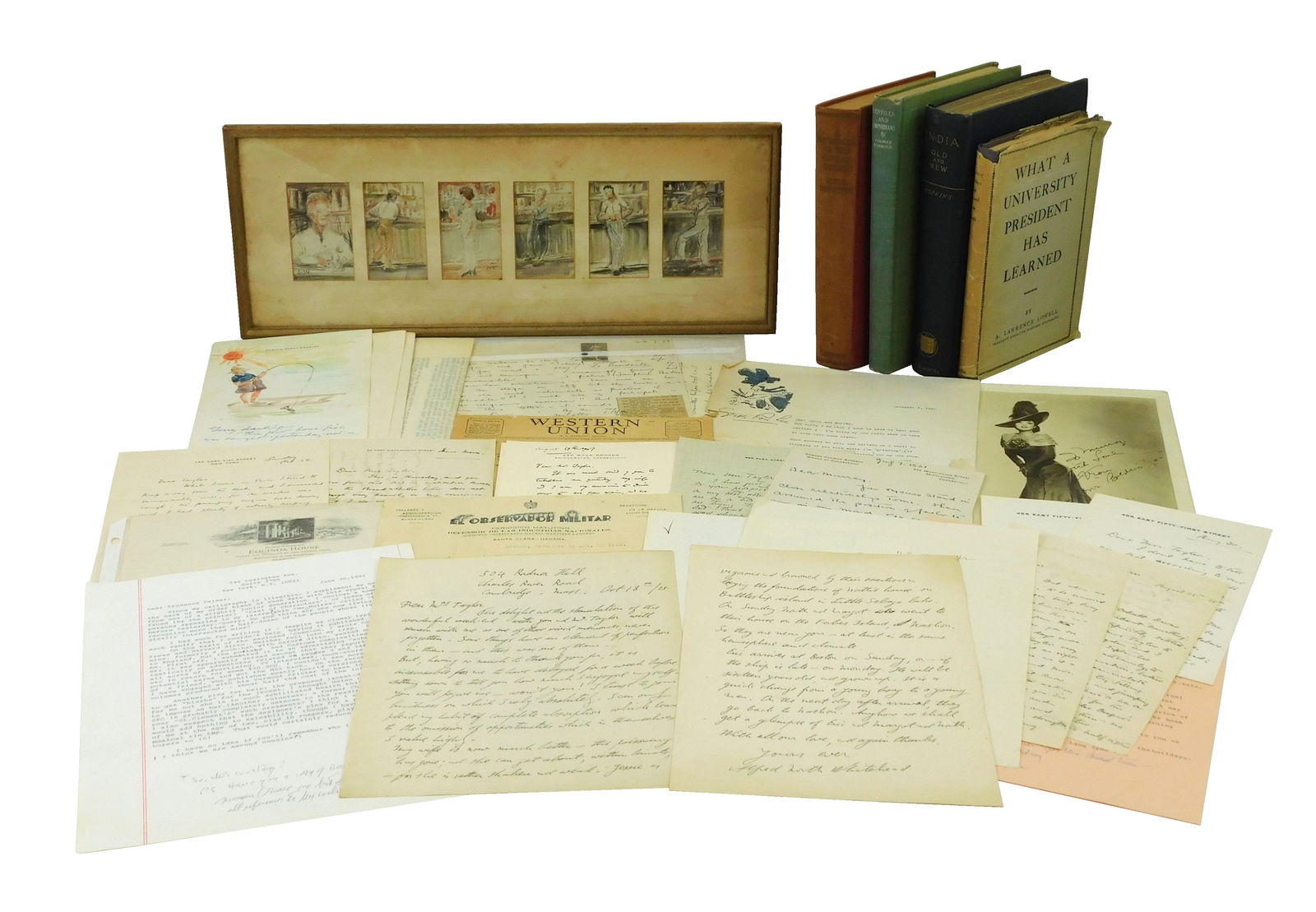 EPHEMERA: +15 SIGNED LETTERS FROM