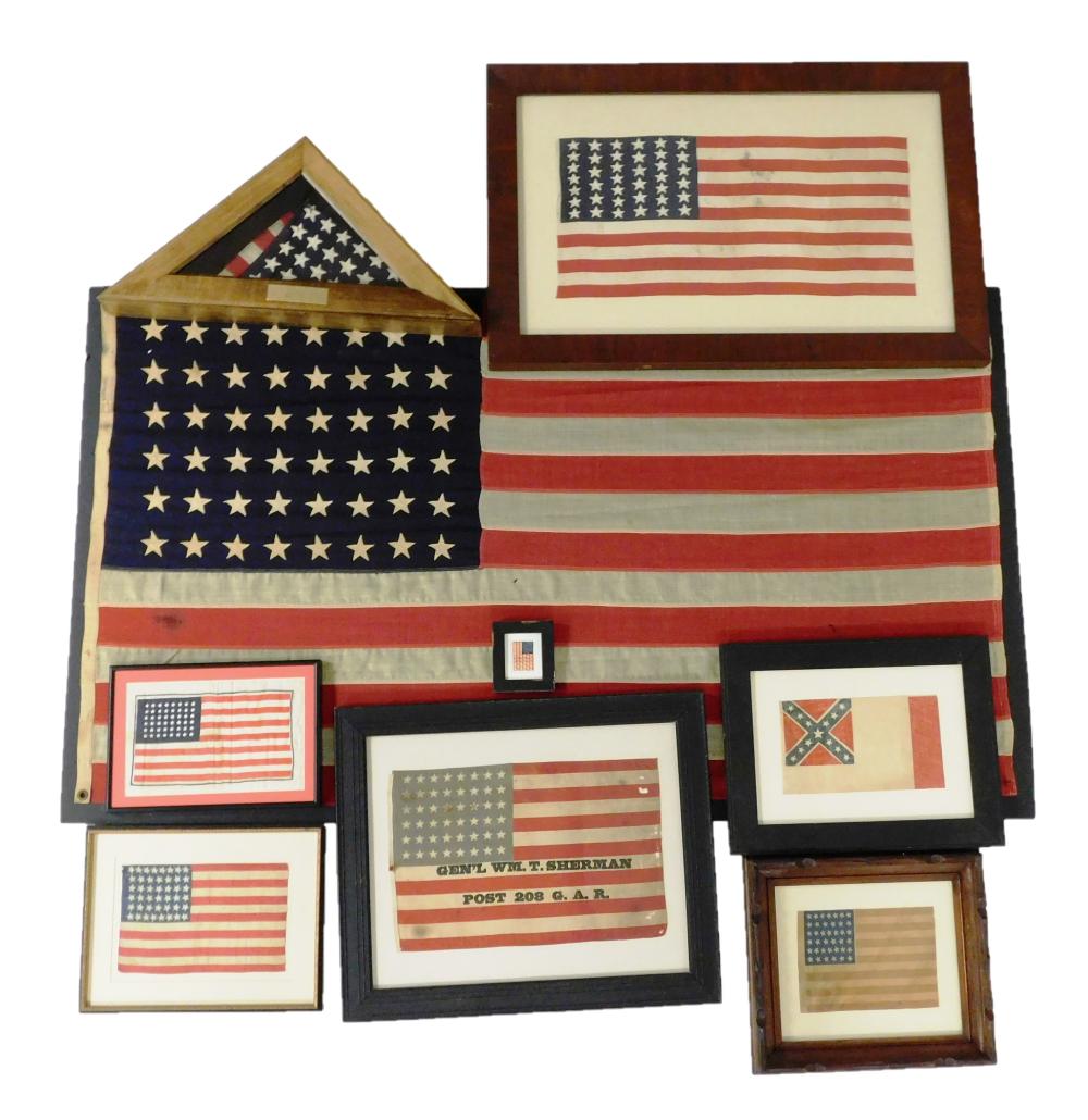 EPHEMERA: AMERICAN FLAGS, NINE